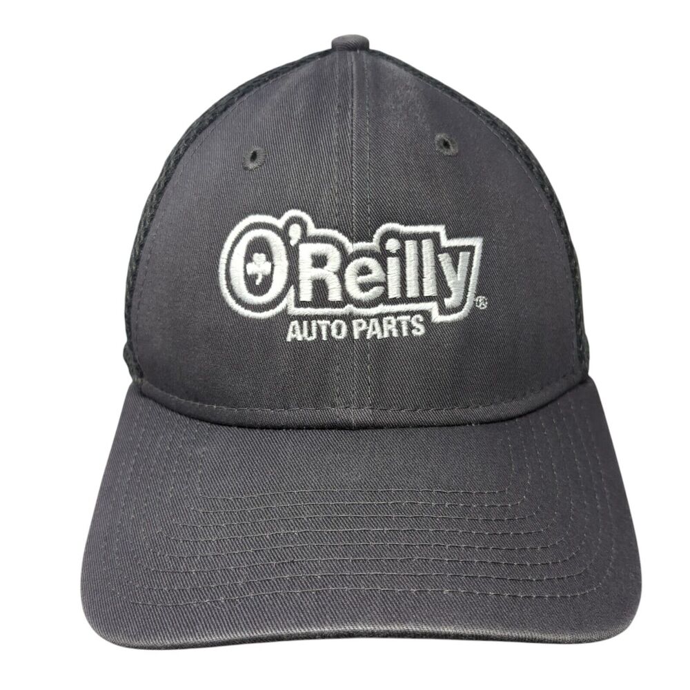 O'reilly Auto Parts Fitted Hat Gray Medium-Large Stretch New Era 6 Panel